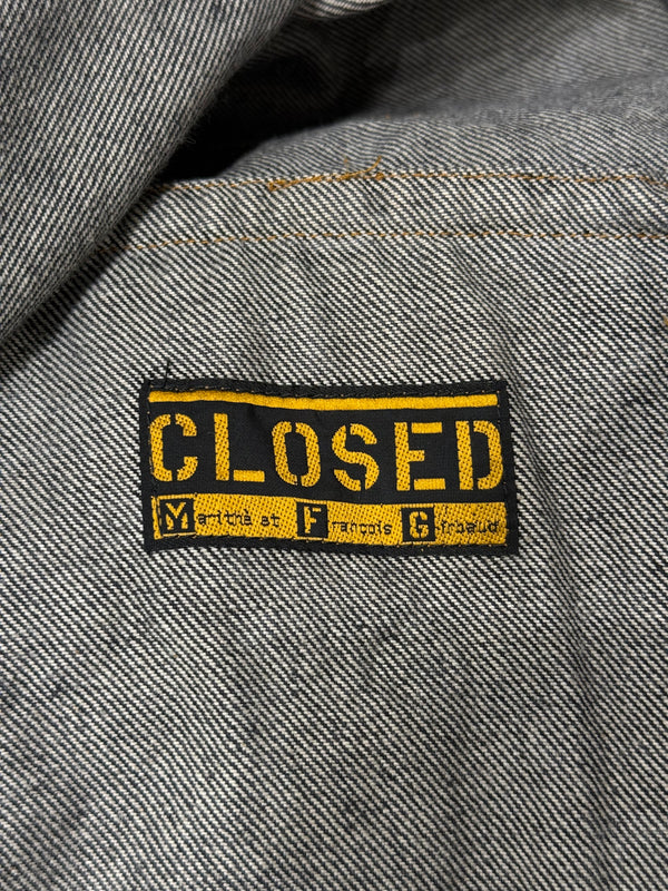 1990s Marithe Francois Girbaud “Closed” washed oversized bomber jacket