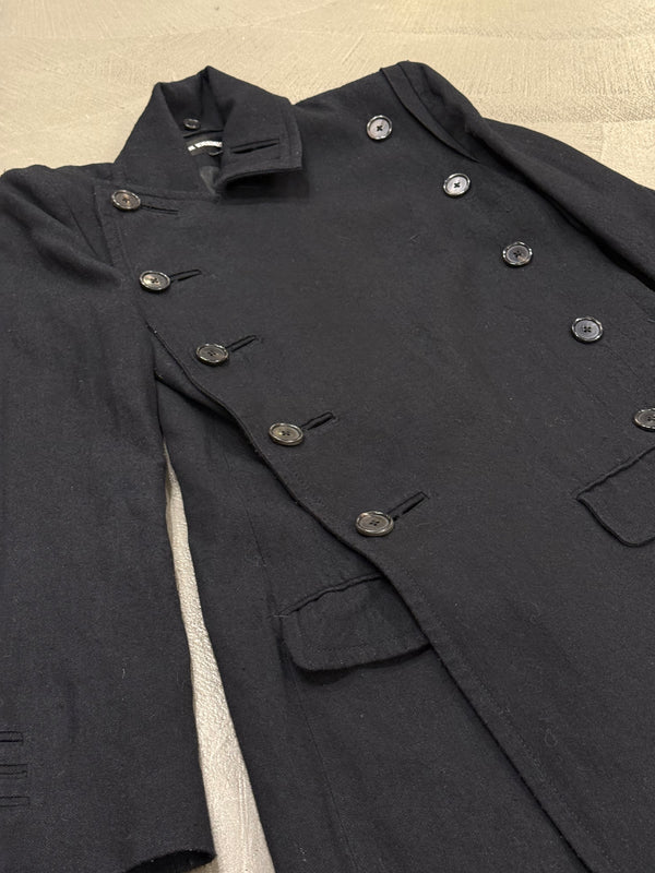 A/W2017 Ann Demeulemeester double breasted napoleon trench coat