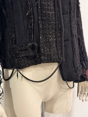 A/W2004 MAISON MARGIELA artisanal reconstructed jacket with metal chains