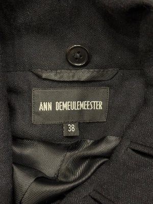 A/W2017 Ann Demeulemeester double breasted napoleon trench coat