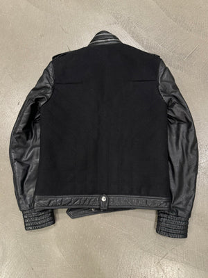 A/W2004 Dior Homme by Hedi Slimane VOTC biker leather jacket with gloves