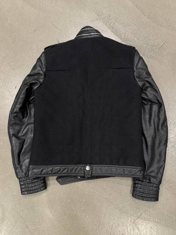 A/W2004 Dior Homme by Hedi Slimane VOTC biker leather jacket with gloves