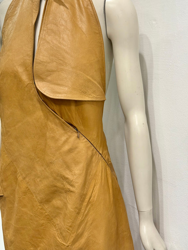 S/S2000 Christian Dior by John Galliano runway leather alter dress