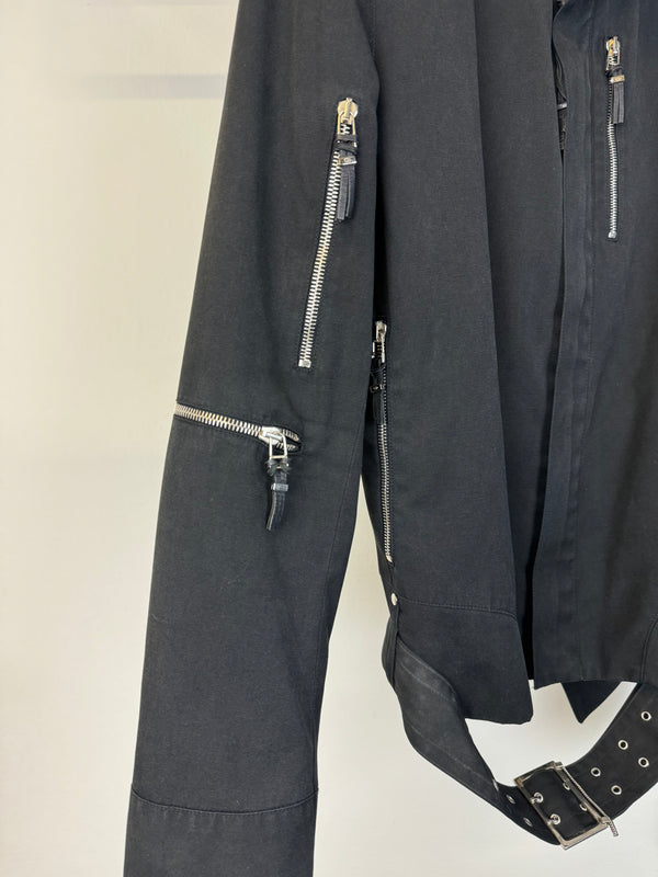 SS2003 Dior “Follow Me” moto biker zipper jacket