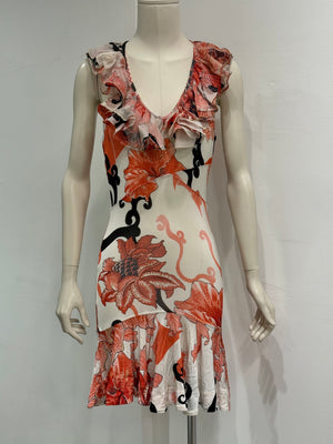 2000s Cavalli floral mini dress