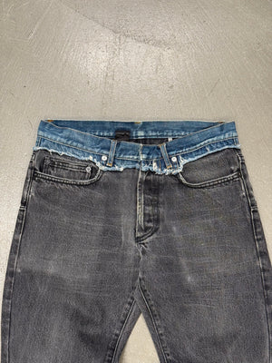 A/W2006 Dior by Hedi cummerbund jeans