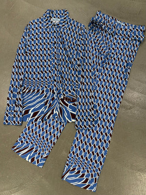 2019 Prada Psychedelic Argyle print set