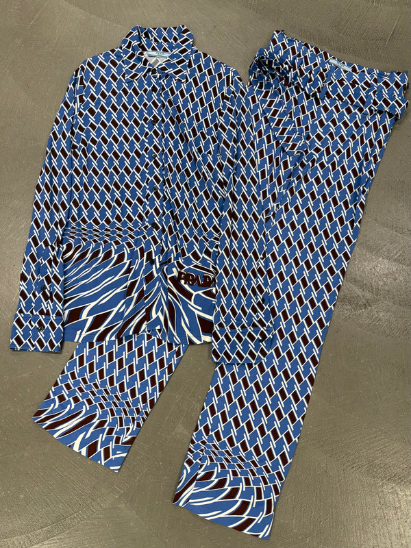 2019 Prada Psychedelic Argyle print set