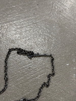 2000s Cavalli gemstone cross necklace