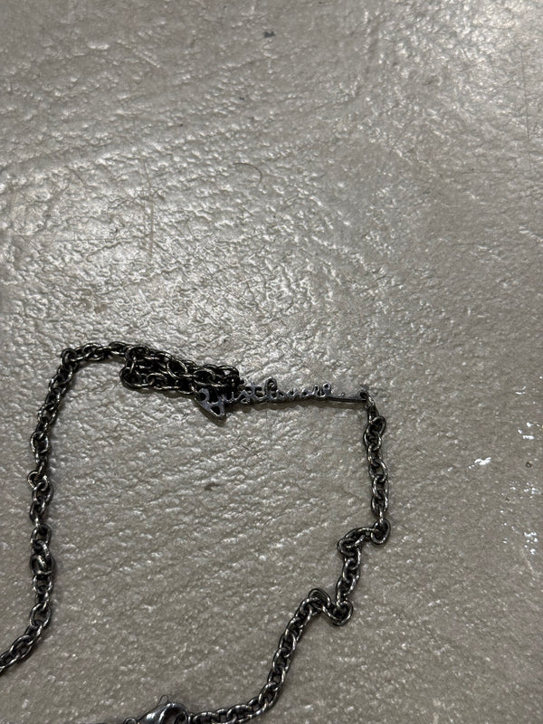 2000s Cavalli gemstone cross necklace