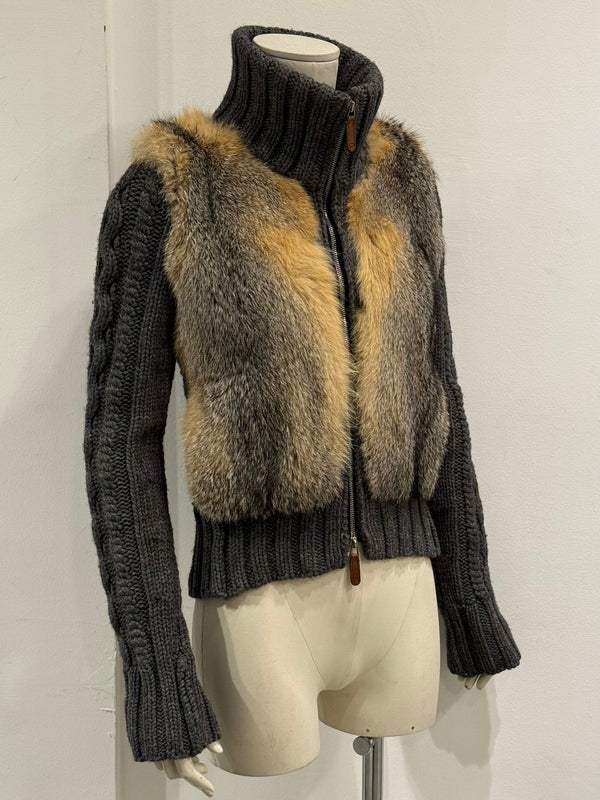 2007 Gucci fur cardigan