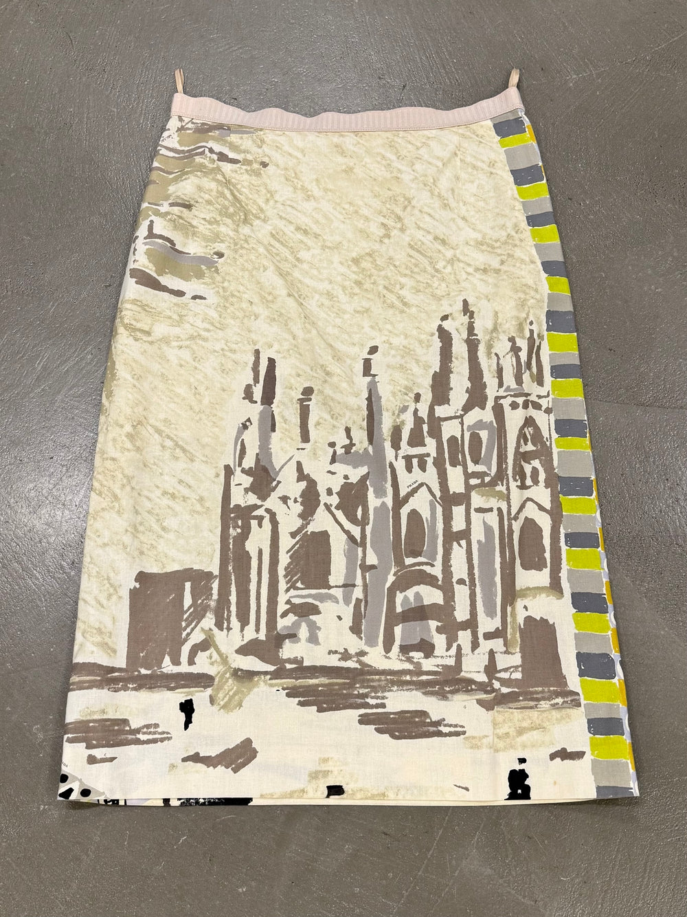 2018 Prada Duomo painting skirt