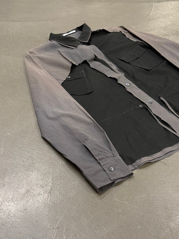 2000s Hussein Chalayan hybrid deconstructed shirt