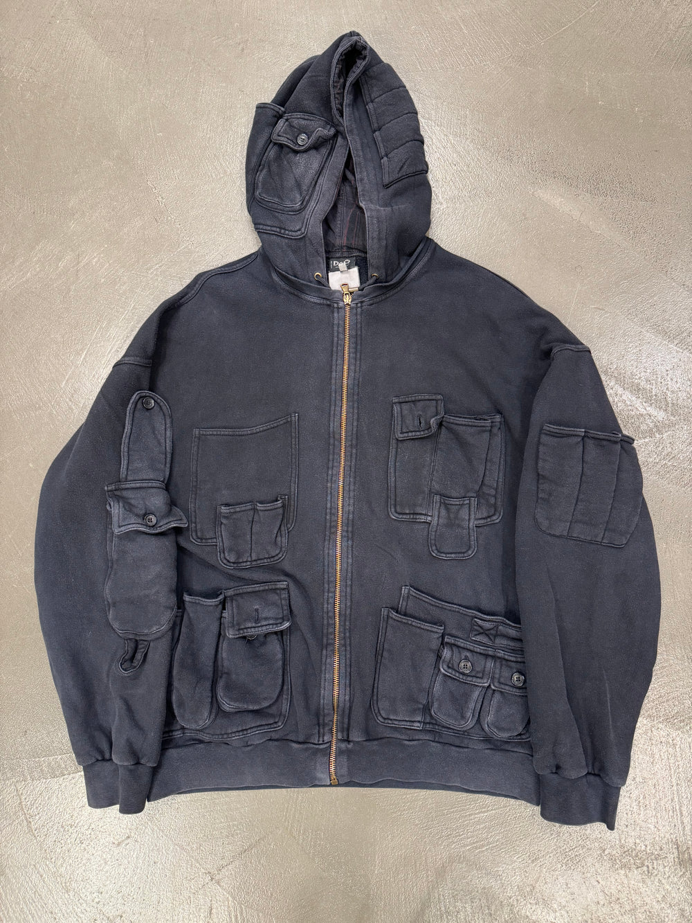 A/W2003 Dolce & Gabbana multi pocket zipper hoodie