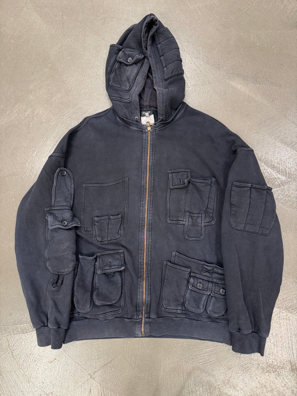 A/W2003 Dolce & Gabbana multi pocket zipper hoodie