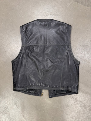 1990s Versace “Adonis Hasselt” leather vest