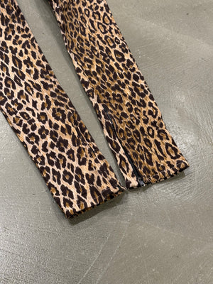 2000s Dolce & Gabbana leopard print slim fit pants