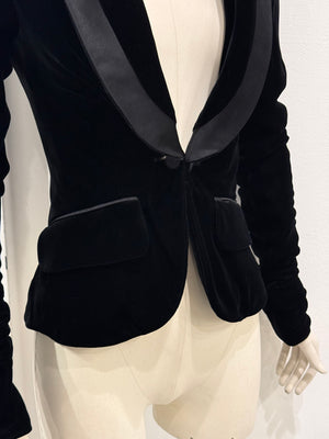 2003 Yves Saint Laurent by Tom Ford tuxedo blazer with satin shawl lapel