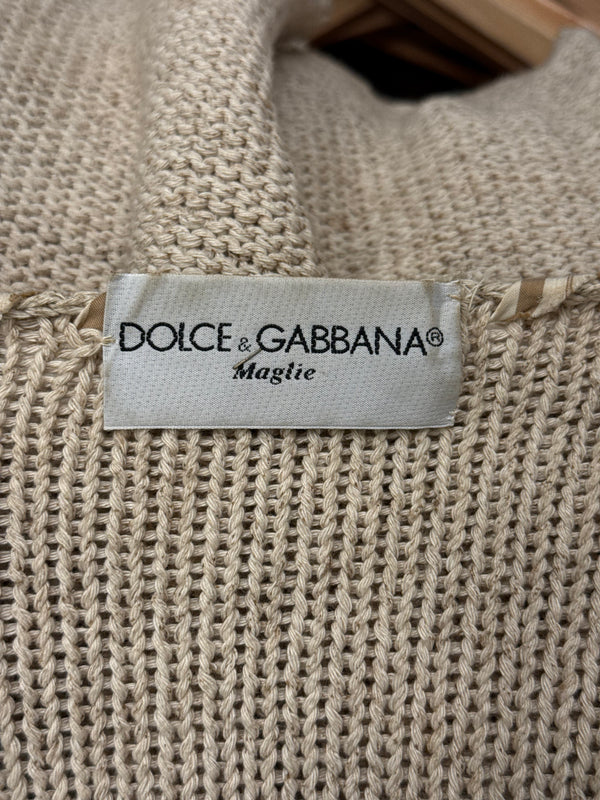 1990s Dolce & Gabbana patchwork cardigan