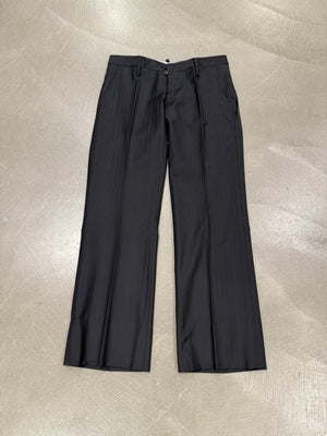 2000s Dsquared2 black pinstripe suit set