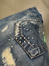 Load image into Gallery viewer, 2000s Dirk Bikkembergs holed eyelet studded jeans
