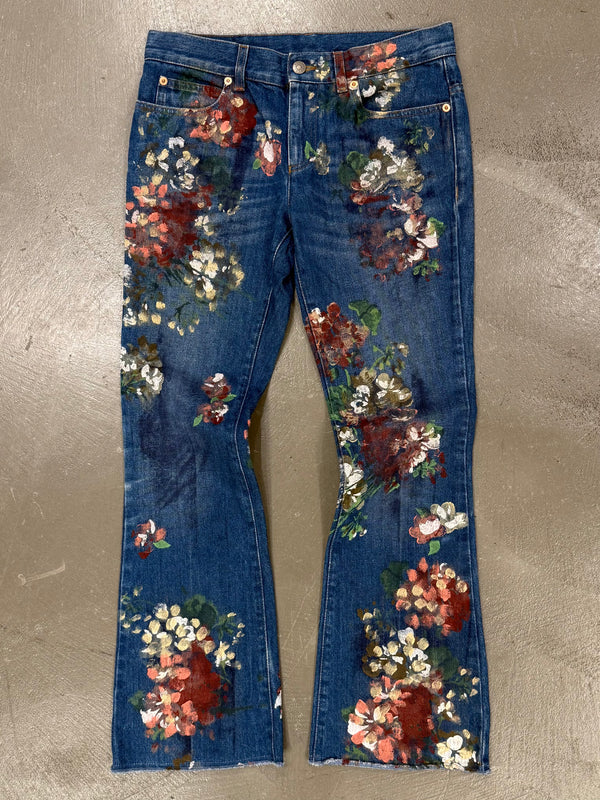 2016 Gucci by Alessandro Michele floral denim