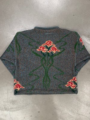 A/W1986 Jean Paul Gaultier intarsia floral knit