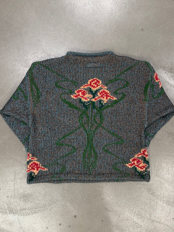 A/W1986 Jean Paul Gaultier intarsia floral knit