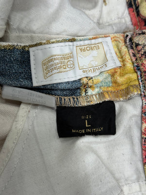2000s Roberto Cavalli patchwork pants