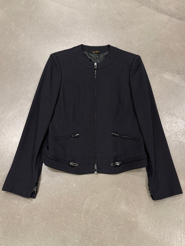 1990s Versace Medusa-lined zip-up multi zipper set