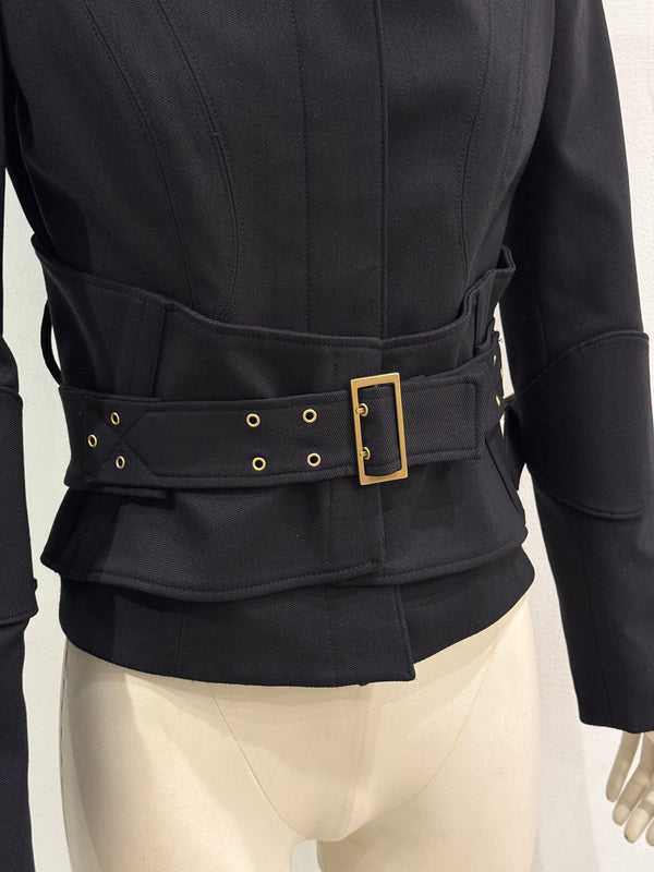 F/W 2003 Gucci by Tom Ford runway corset belted jacket