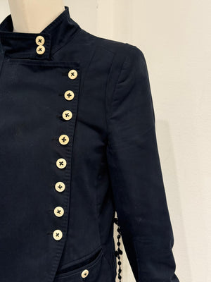 A/W2005 Ann Demeulemeester runway napoleon asymmetrical military jacket