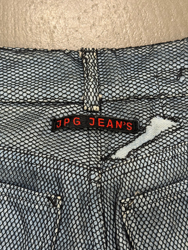 2000s Jean Paul Gaultier mesh double layer pants