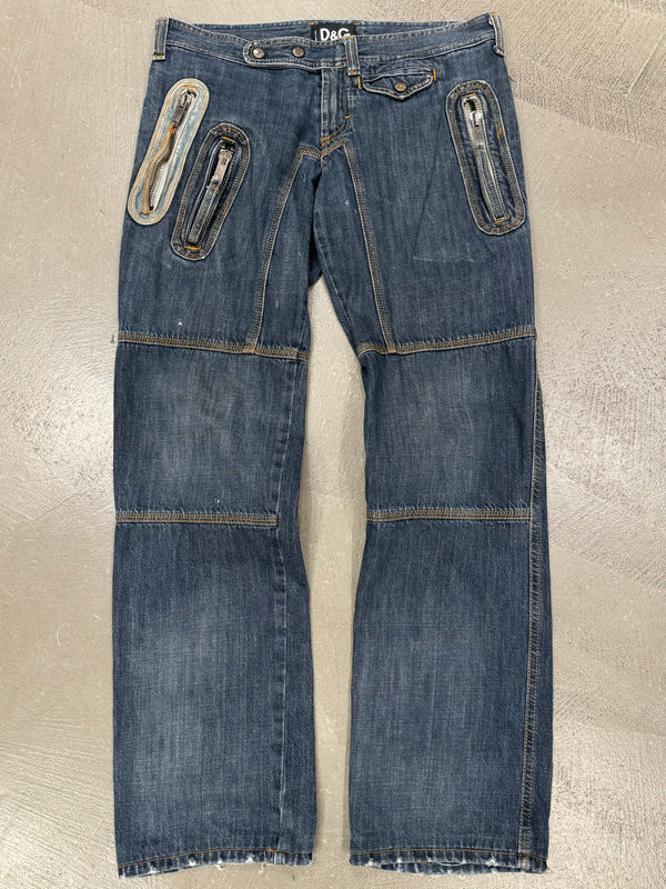 A/W2004 Dolce & Gabbana biker jeans
