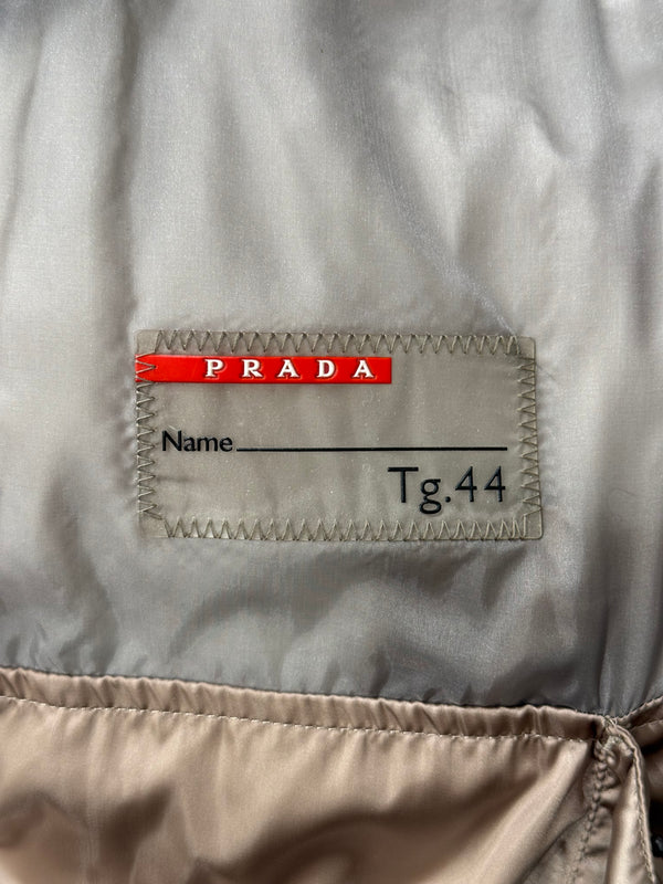 2000s Prada shearling-collar puffer jacket