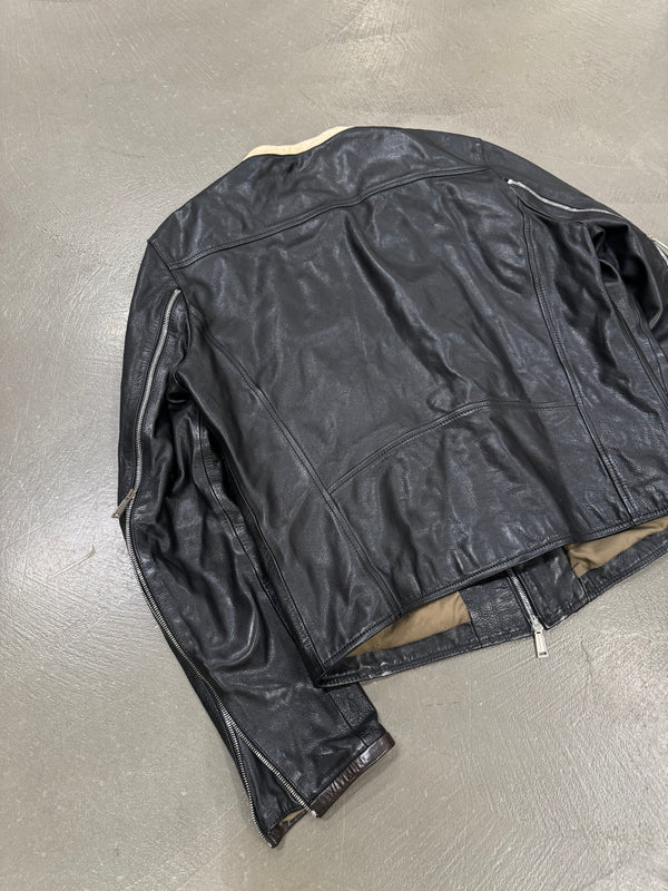 SS2014 Dsquared2 multi-zip biker leather jacket