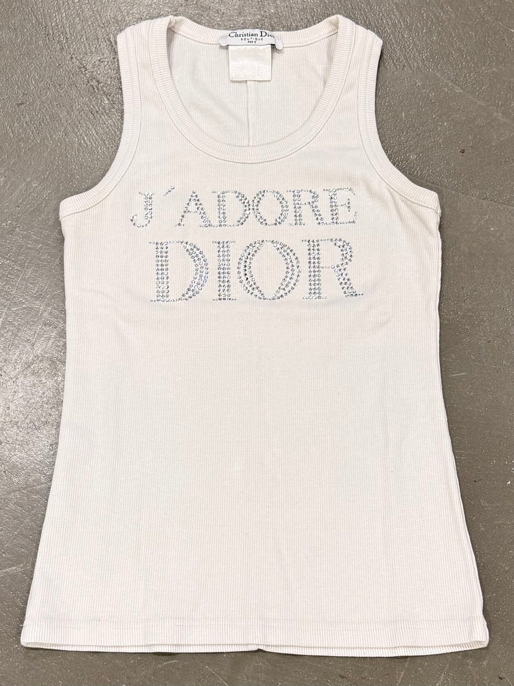 2000s Christian Dior by Galliano "J'Adore Dior" tank top