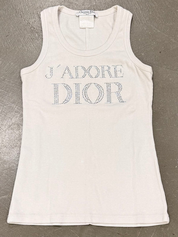 2000s Christian Dior by Galliano "J'Adore Dior" tank top