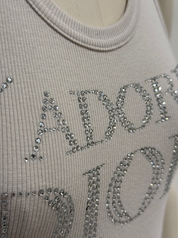 2005 Christian Dior by Galliani Swarovski J’adore tank top