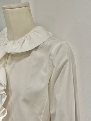 2000 Gucci by Tom Ford rouched asymmetrical shirt