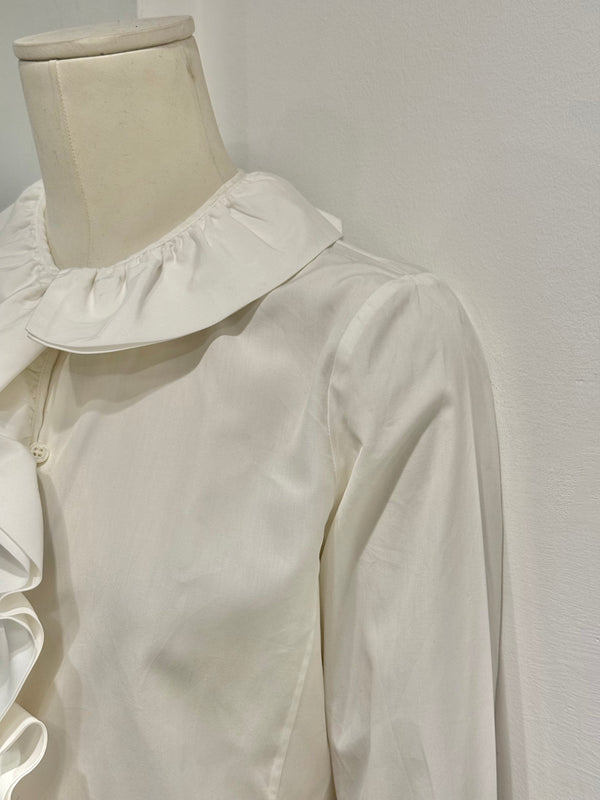 2000 Gucci by Tom Ford rouched asymmetrical shirt