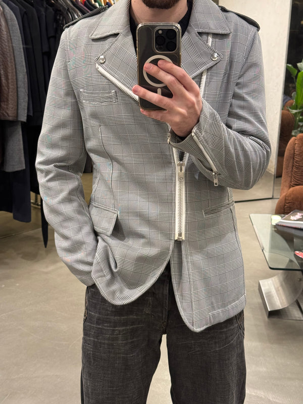 2011 Comme des Garçons checkered zipper jacket