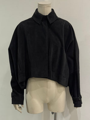 A/W2002 Gucci by Tom Ford batwing cropped leather jacket