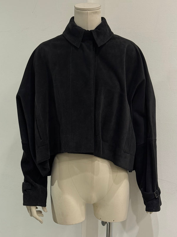 A/W2002 Gucci by Tom Ford batwing cropped leather jacket