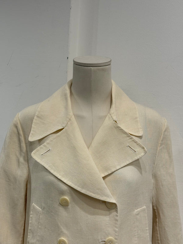 1996 Gucci by Tom Ford caban linen coat