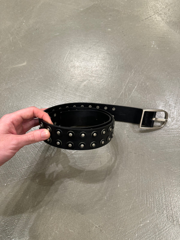 A/W 2003 Dior by Hedi Slimane luster studded belt