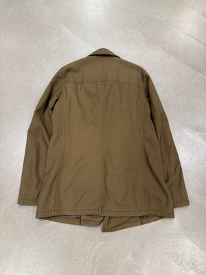 2000s Prada brown double-breasted jacket
