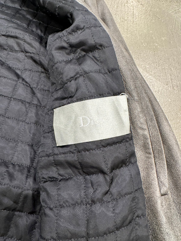 2010s Dior Homme lambskin bomber leather jacket