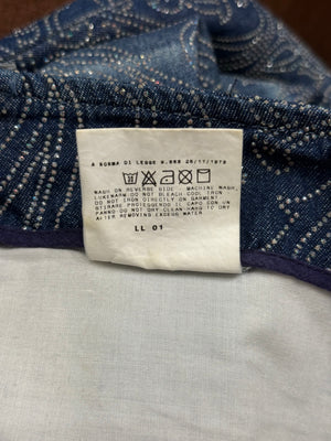 2000s Versace embellished flared denim