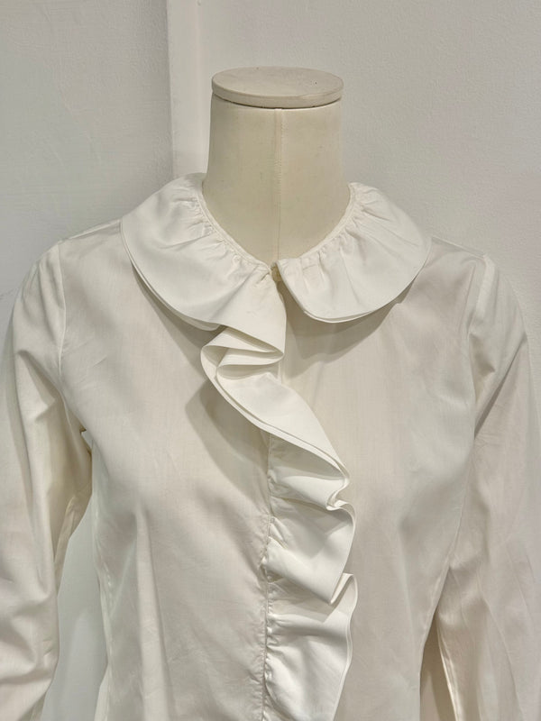 2000 Gucci by Tom Ford rouched asymmetrical shirt